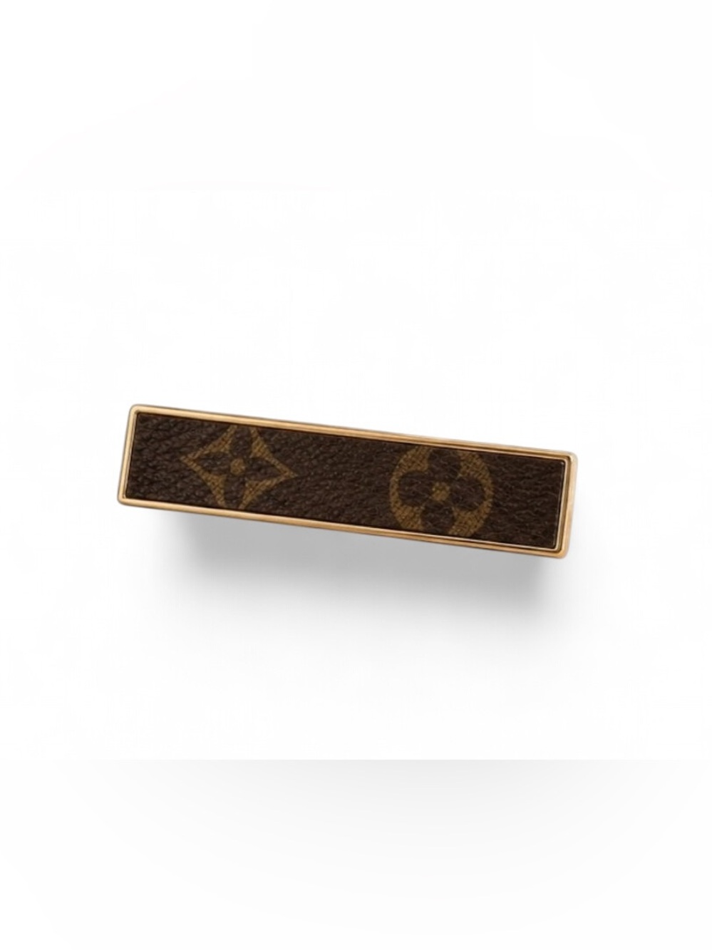 Upcycled Louis Vuitton Brown Monogram Tie Clip